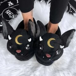 KillStar Vampir Bat Plush Slippers Gals