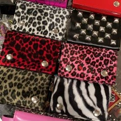 Funk Plus Fuzzy Animal Print Chain Wallet (Various Prints/Colors!) Gals