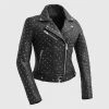 Other Stud Bomb Womens Leather Jacket Gals
