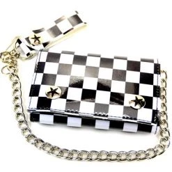 Funk Plus Checkered Chain Wallet Guys