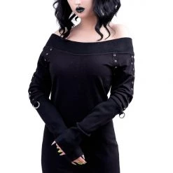 KillStar Wicked Riffs Knit Sweater Dress