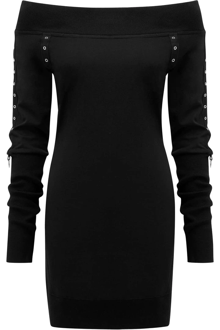 KillStar Wicked Riffs Knit Sweater Dress 4 KillStar Wicked Riffs Knit Sweater Dress