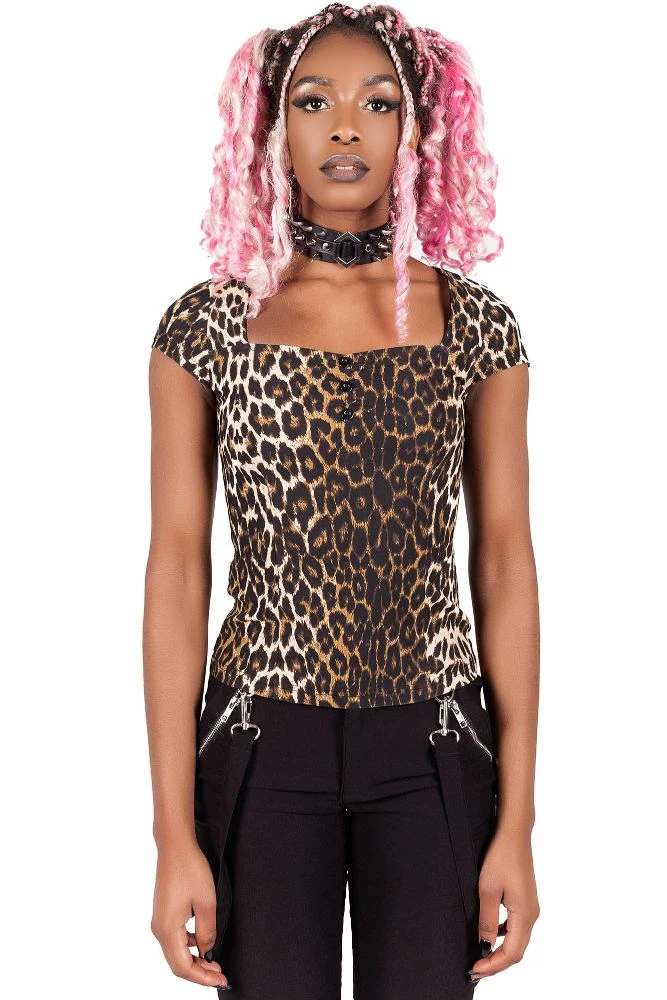KillStar Tops Wildling Leopard Print Top 3 KillStar Tops Wildling Leopard Print Top