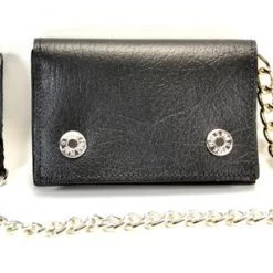 Funk Plus Black Leather Chain Wallet Guys