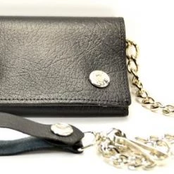 Funk Plus Black Leather Chain Wallet Guys