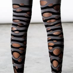 KillStar Wretched Soul Distress Socks - Black/Ash Gray Accessories