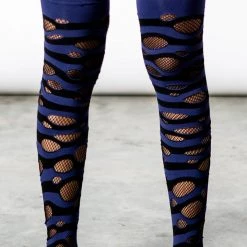 KillStar Accessories Wretched Soul Distress Socks - Black/Midnight