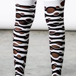 KillStar Accessories Wretched Soul Distress Socks - Black/White