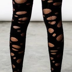 KillStar Accessories Wretched Soul Distress Socks - Black