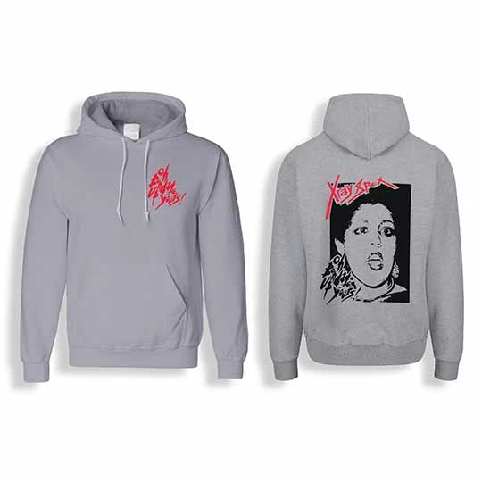 Band Merchandise X-Ray Spex Bondage Gray Hoodie Guys 3 Band Merchandise X-Ray Spex Bondage Gray Hoodie Guys