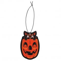 Sourpuss Halloween Pumpkin Cat Air Freshener Accessories