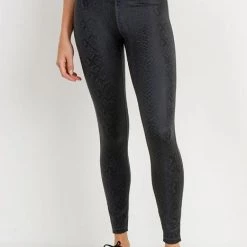 Cyanide Gals Black Mamba Snakeskin Active-wear Leggings (Only Small Left!)