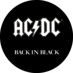 Band Merchandise AC/DC Back In Black Pin