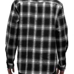 DeadRockers Black & White Mens Flannel