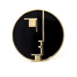 Band Merchandise Bauhaus Logo Enamel Pin Pins
