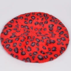 DeadRockers Red Leopard Beret Gals