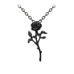 Alchemy Of England Black Rose Pendant