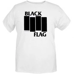 Band Merchandise Black Flag Bars Band Tee