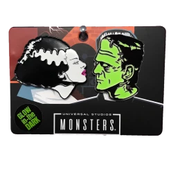 Rock Rebel Accessories Bride & Frankenstein Pin Set