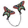 Sourpuss Butterfly Enamel Pin Chain Set