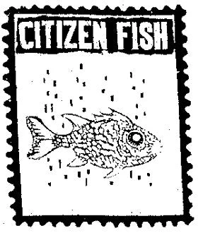 Band Merchandise Citizen Fish Patch Patches 3 Band Merchandise Citizen Fish Patch Patches