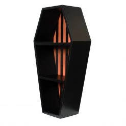 Sourpuss Striped Coffin Shelf Orange/Black