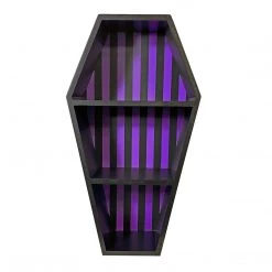 Sourpuss Striped Coffin Shelf Purple/Black