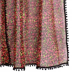 Sourpuss Pink Leopard Window Curtains Housewares