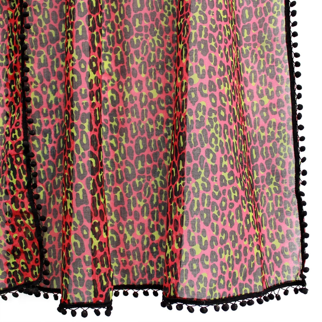 Sourpuss Pink Leopard Window Curtains Housewares 4 Sourpuss Pink Leopard Window Curtains Housewares