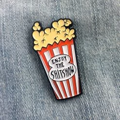 Ectogasm Enjoy The Shit Show Enamel Pin Pins