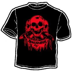Band Merchandise Discharge Skulls Band Tee Guys