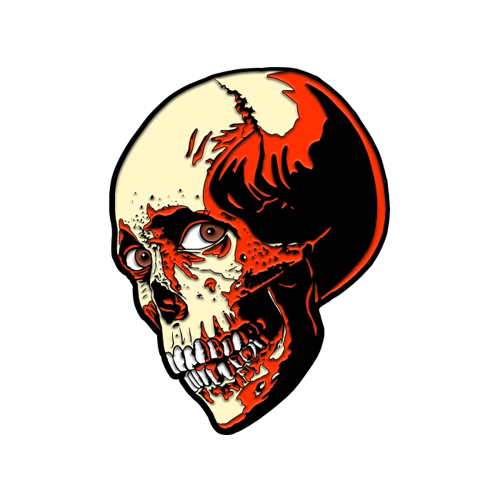 Trick Or Treat Studios Patches Evil Dead 2 Skull Enamel Pin 3 Trick Or Treat Studios Patches Evil Dead 2 Skull Enamel Pin