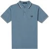 Fred Perry Polo Fog Blue / Black / Snow Guys