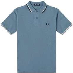 Fred Perry Polo Fog Blue / Black / Snow Guys