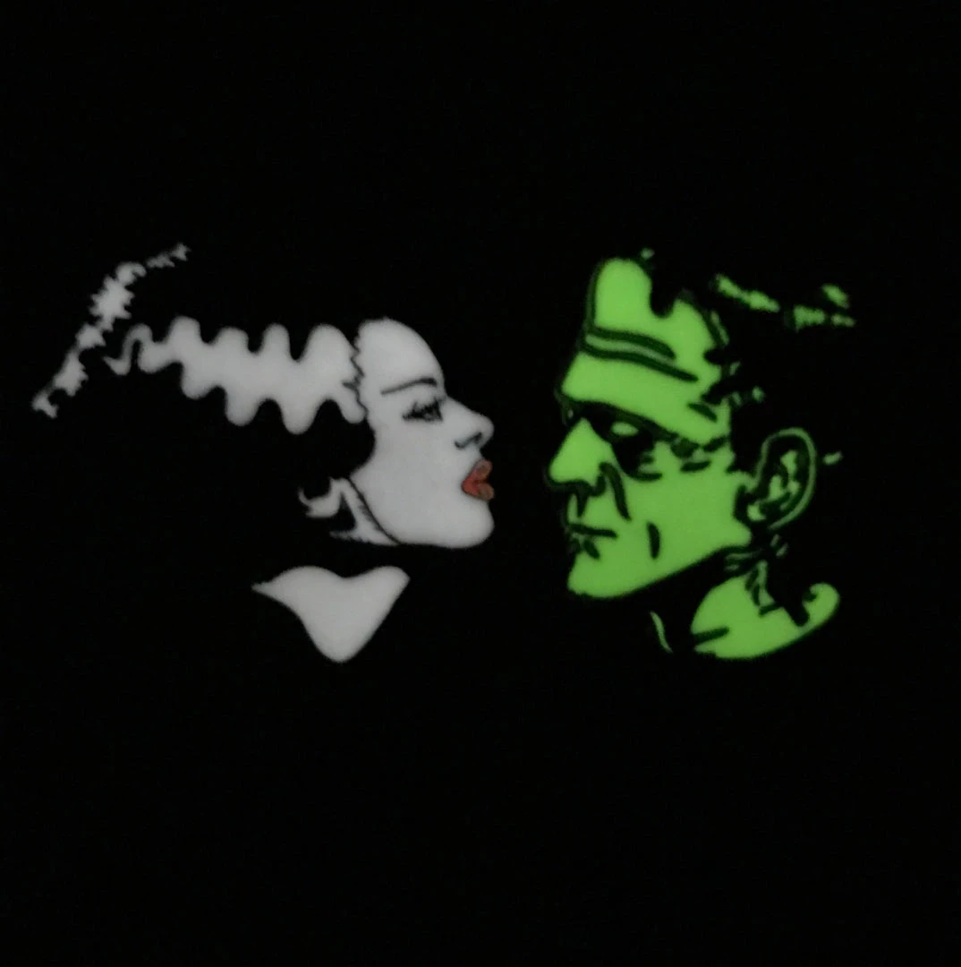 Rock Rebel Accessories Bride & Frankenstein Pin Set 4 Rock Rebel Accessories Bride & Frankenstein Pin Set