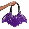 Too Fast Gals Purple Glitter Bat Purse
