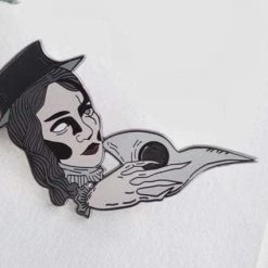 Lively Ghosts Patches Plague Doctor Pin