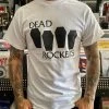 Band Merchandise Dead Rockers Coffin Logo Shirt White