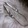 Nyxturna Double Switchblade & Chain Pin