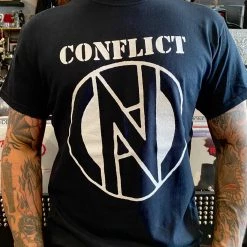 Band Merchandise Guys Conflict Logo Shirt