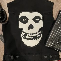Cyanide Runaway Black Denim Vest Gals