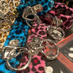 Funk Plus Pink Leopard Bondage Ring Wristband Accessories