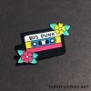 Jared Gaines Art Pins 80's Punk Cassette Tape Enamel Pin