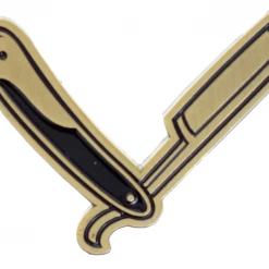 Kustom Kreeps Straight Razor Enamel Pin Patches