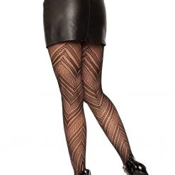 Leg Avenue Chevron Fishnet Tights Gals