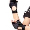 Leg Avenue Fingerless Motorcycle Gloves With Velcro Strap