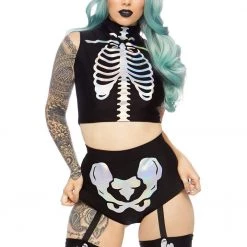 Leg Avenue Gals Holographic Skeleton Costume