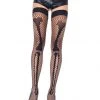 Leg Avenue Gals Fishnet Skeleton Leg Bone Thigh Highs
