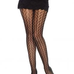 Leg Avenue Cindy Plaited Lace Tights