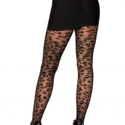 Leg Avenue Sheer Leopard Tights Gals
